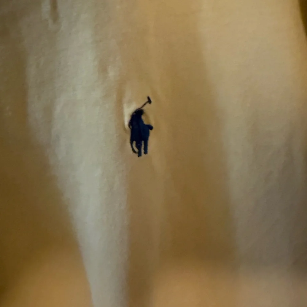 Polo by Ralph Lauren Yellow Shirt with Blue Logo - Picture 1 of 3